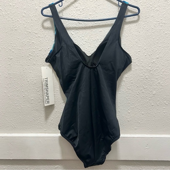 Trimshaper Women's Addison One Piece in Rainwashed Ikat NWT Size 8 - Picture 9 of 12